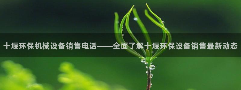 金年会网站拒绝出款怎么办理：十堰环保机械设备销售电话——全面了解十堰环保设备销售最新动态