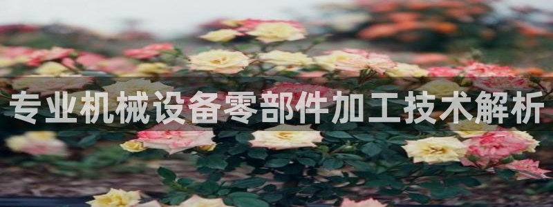 金年会下载中心：专业机械设备零部件加工技术解析